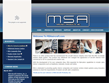 Tablet Screenshot of msaaircraft.com